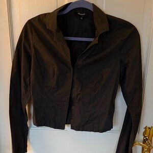 Madewell Black Cropped Blazer Jacket